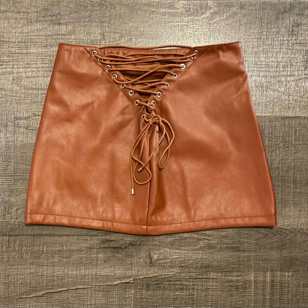 New Akira Faux Leather Mini Skirt…